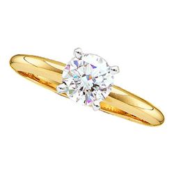 0.20CT Diamond Solitaire 14KT Ring Yellow Gold