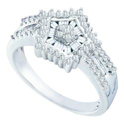 0.50CT Diamond Anniversary 10KT Ring White Gold