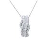 Image 1 : Genuine 1.01 TCW 18K White Gold Ladies Necklace - REF-142F2N