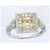 Image 1 : Genuine 14K Two Tone Gold 0.43CTW Diamond Semi Mount Ring - REF-52X2Y