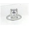 Image 1 : Genuine 18K White Gold 0.82CTW Diamond Semi Mount Ring - REF-78T4K