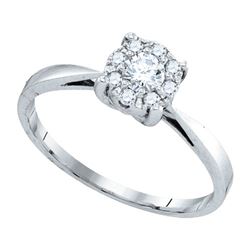 0.25CT Diamond Bridal 10KT Ring White Gold