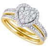 Image 1 : 0.75CT Diamond Monaco 14KT Ring Yellow Gold