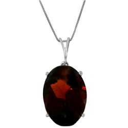 6 ctw Garnet Necklace Jewelry 14KT White Gold