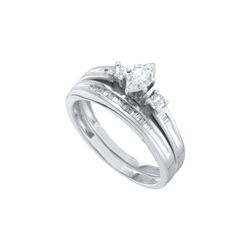 0.25CT Diamond Bridal 10KT Ring White Gold