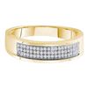 Image 1 : 0.20CT Diamond Micro-Pave 10KT Ring Yellow Gold