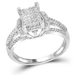 0.33CT Diamond Micro-Pave 10KT Ring White Gold