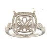Image 1 : Genuine 14K White Gold 0.38CTW Diamond Semi Mount Ring - REF-70Z2T
