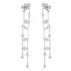 Image 1 : Genuine 0.94 TCW 14K White Gold Ladies Earring - REF-79H8W