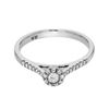 Image 1 : Genuine 14K White Gold 1.07CTW Diamond Semi Mount Ring - REF-37W4G