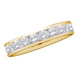 0.10CT Diamond Machine-Set 14KT Ring Yellow Gold