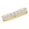Image 1 : 0.10CT Diamond Machine-Set 14KT Ring Yellow Gold