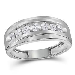 0.50CT Diamond Anniversary 10KT Ring White Gold