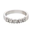 Image 1 : Platinum 0.58CTW Diamond Ring - REF-100K2R