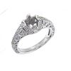 Image 1 : Genuine 14K White Gold 0.28CTW Diamond Semi Mount Ring - REF-51F8N