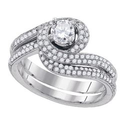1.0CT Diamond Bridal 14KT Ring White Gold