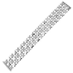 Genuine 4.2 TCW 14K White Gold Ladies Bracelet - REF-492M3F