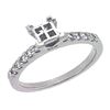 Image 1 : Platinum 0.34CTW Diamond Semi Mount Ring - REF-102H7W