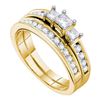 Image 1 : 1.0CT Diamond Bridal 14KT Ring Yellow Gold