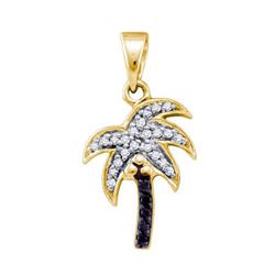 0.10CT Diamond Tree 10KT Pendant Yellow Gold