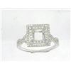 Image 1 : Genuine 14K White Gold 0.47CTW Diamond Semi Mount Ring - REF-49K4R