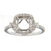 Image 1 : Genuine 14K White Gold 0.51CTW Diamond Semi Mount Ring - REF-72F2N