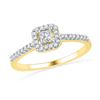 Image 1 : 0.25CT Diamond Anniversary 10KT Ring Yellow Gold