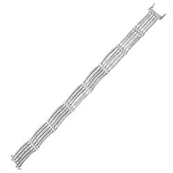 Genuine 4.23 TCW 14K White Gold Ladies Bracelet - REF-335A9X