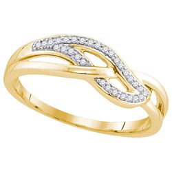 0.10CT Diamond Anniversary 10KT Ring Yellow Gold