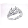Image 1 : Genuine 14K White Gold 0.34CTW Diamond Semi Mount Ring - REF-50M4F