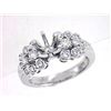 Image 1 : Genuine 18K White Gold 0.54CTW Diamond Semi Mount Ring - REF-110H6W