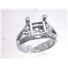 Image 1 : Genuine 14K White Gold 0.92CTW Diamond Semi Mount Ring - REF-97N9A