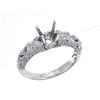Image 1 : Genuine 18K White Gold 0.43CTW Diamond Semi Mount Ring - REF-73A2X