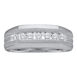 0.25CT Diamond Mens 10KT Ring White Gold