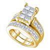 Image 1 : 3CT Diamond Invisible 14KT Ring Yellow Gold