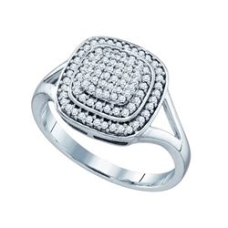 0.33CT Diamond Micro-Pave 10KT Ring White Gold