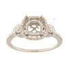 Image 1 : Genuine 14K White Gold 0.41CTW Diamond Semi Mount Ring - REF-60H3W