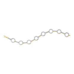 0.25CT Diamond Ladies 10KT Bracelet Yellow Gold