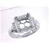 Image 1 : Genuine 18K White Gold 0.34CTW Diamond Semi Mount Ring - REF-122F8N