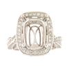 Image 1 : Genuine 14K White Gold 1.07CTW Diamond Semi Mount Ring - REF-145R9H