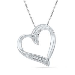 0.03CT Diamond Anniversary 10KT Pendant White Gold