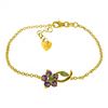 Image 1 : 0.87 ctw Peridot & Amethyst Bracelet Jewelry 14KT Yellow Gold