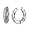 Image 1 : Genuine 0.72 TCW 14K White Gold Ladies Earring - REF-107Y6Z