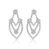 Image 1 : Genuine 2.09 TCW 14K White Gold Ladies Earring - REF-196R6H