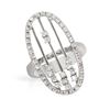 Image 1 : Genuine 0.67 TCW 18K White Gold Ladies Ring - REF-136K2R