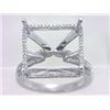 Genuine 14K White Gold 0.28CTW Diamond Semi Mount Ring - REF-62T4K