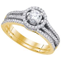 0.75CT Diamond Bridal 14KT Ring Yellow Gold