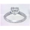 Image 1 : Genuine 14K White Gold 0.24CTW Diamond Semi Mount Ring - REF-47N6A