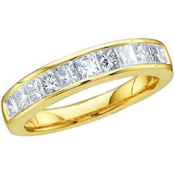 1.0CT Diamond Invisible 14KT Ring Yellow Gold