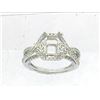 Image 1 : Genuine 14K White Gold 0.65CTW Diamond Semi Mount Ring - REF-73W7G